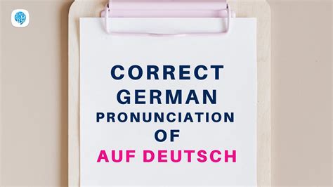 pronounce auf deutsch